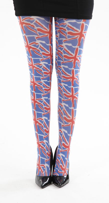 Blue and Red Union Jack Tights