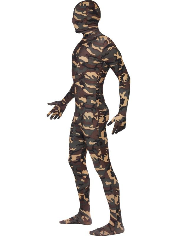 Camouflage Second Skin Zentai Suit - Side
