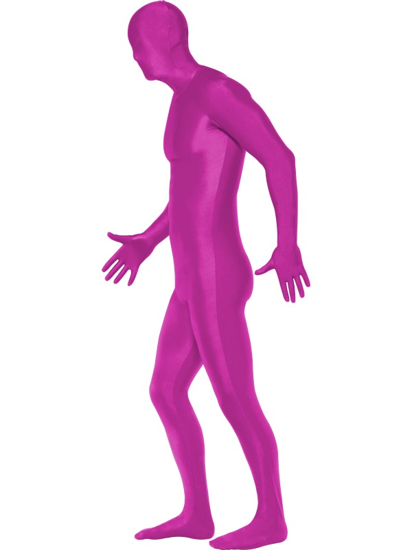 Purple/Pink Second Skin Zentai Suit - Side View